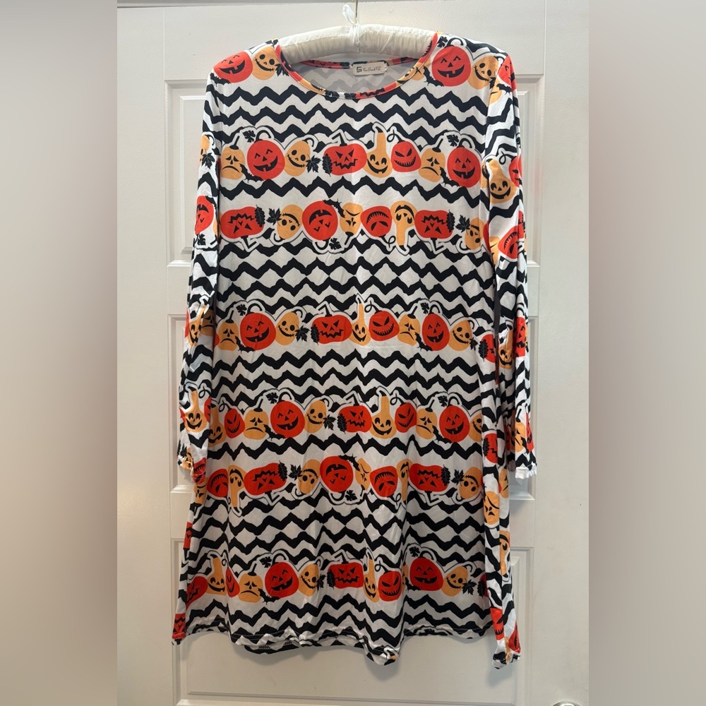 For Gand PL Halloween Print Dress, sz lg
